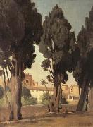 Jean Baptiste Camille  Corot Villeneuve-les-Avignon (mk11) china oil painting artist